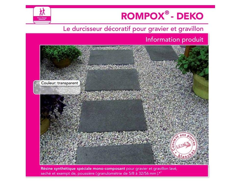 Rompox – Deko : Durcisseur décoratif pour gravillon et gravier