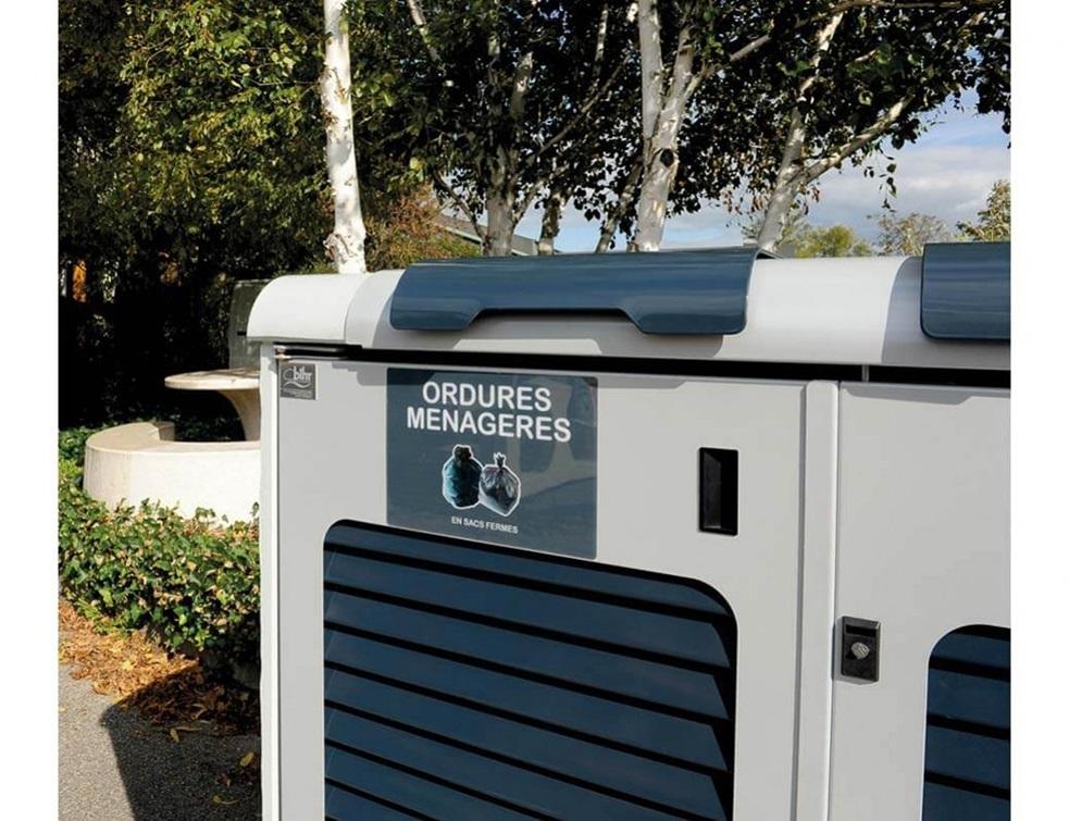 Solution de collecte des déchets par Francioli : les abris conteneurs Bihr Environnement