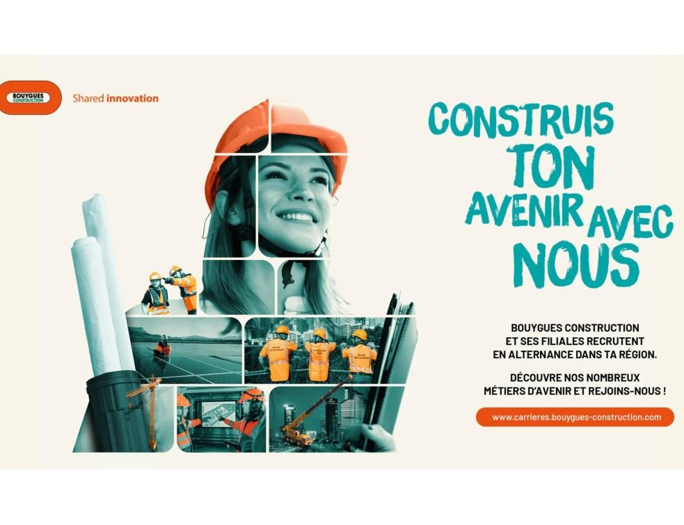 Bouygues Construction souhaite recruter 1000 nouveaux alternants en France cette année