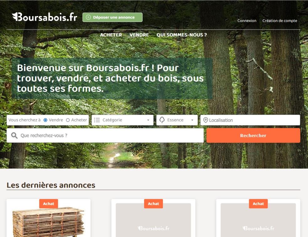 Une plateforme pour mettre en relation acheteurs et vendeurs de la filière forêt-bois