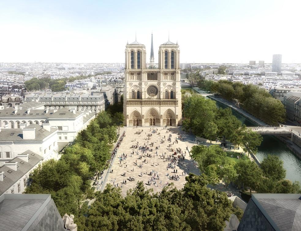 Le futur parvis de Notre-Dame conçu comme une clairière