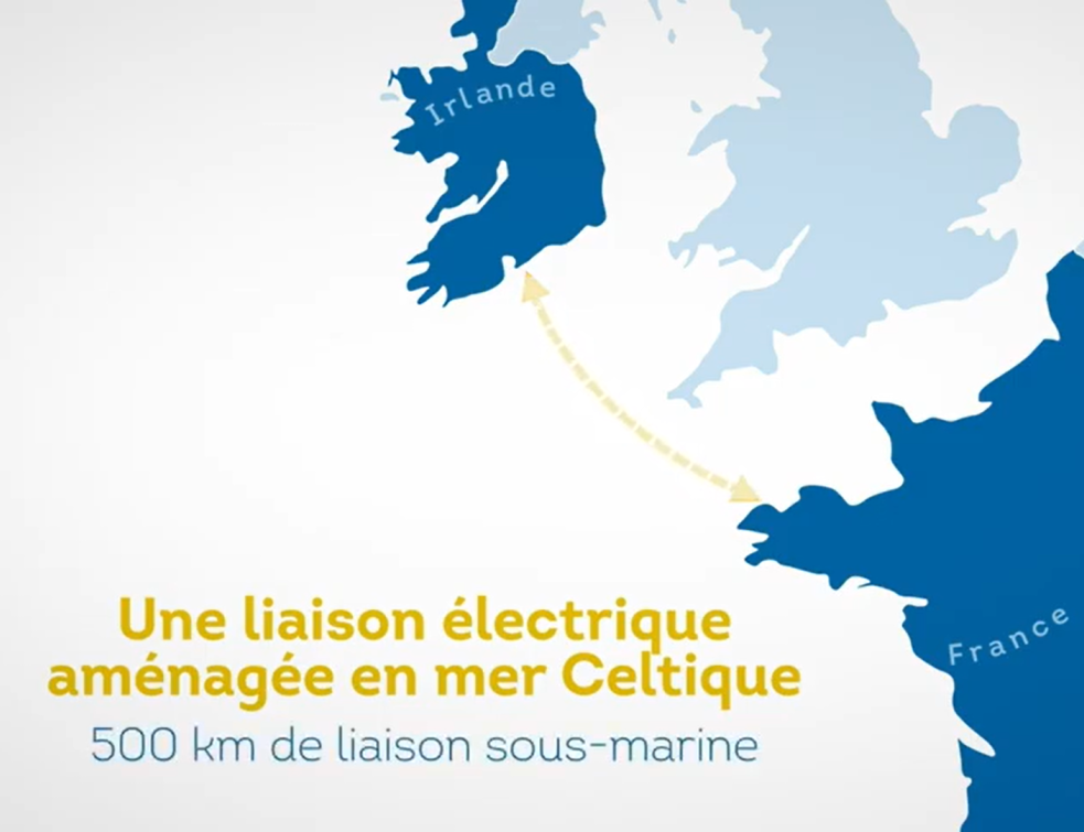 Un projet de liaison électrique entre la France et l'Irlance