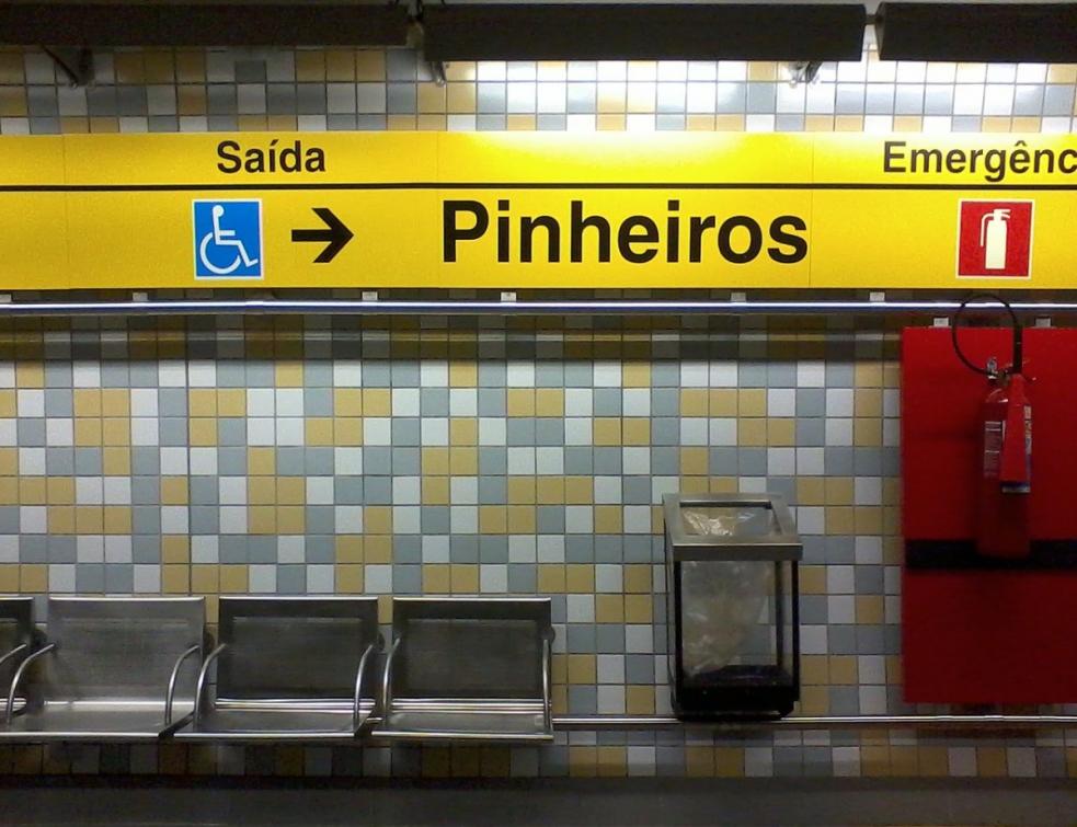station de métro Pinheiros, São Paulo ©Wikipédia