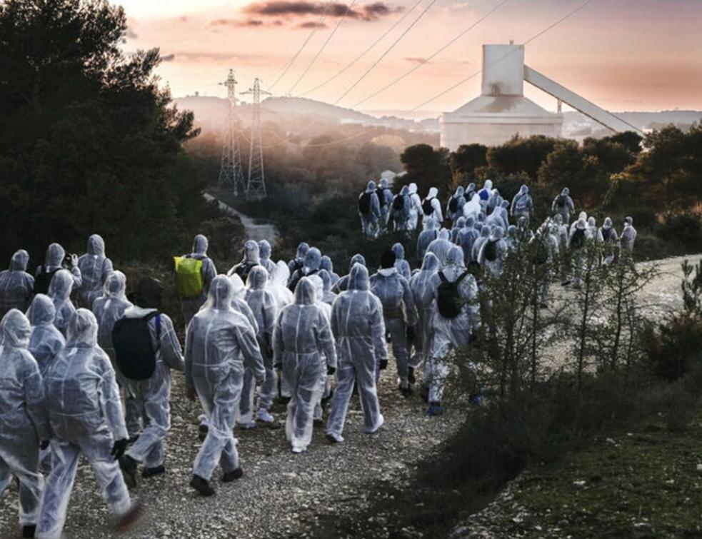 Le samedi 10 décembre 2022, 200 personnes avaient déjà attaqué l'usine Lafarge à Bouc-Bel-Air près de Marseille. © DR