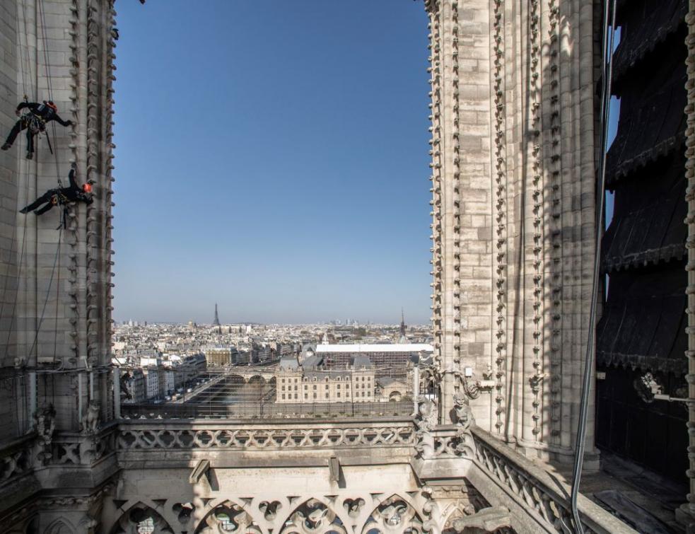 Notre-Dame de Paris, un des nombreux chantiers du groupe Jarnias. © P. Tournaire / Jarnias