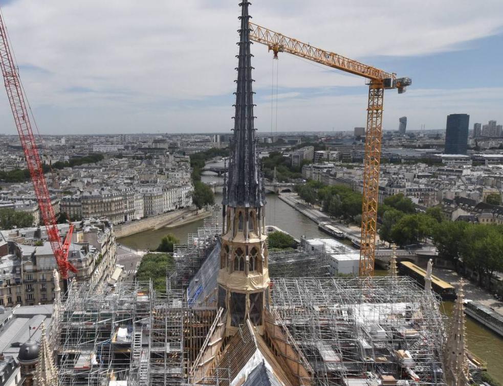 Chaque jour qui passe dévoile un peu plus Notre-Dame, bientôt visible dans son intégrité retrouvée. © établissement public rebâtir ND