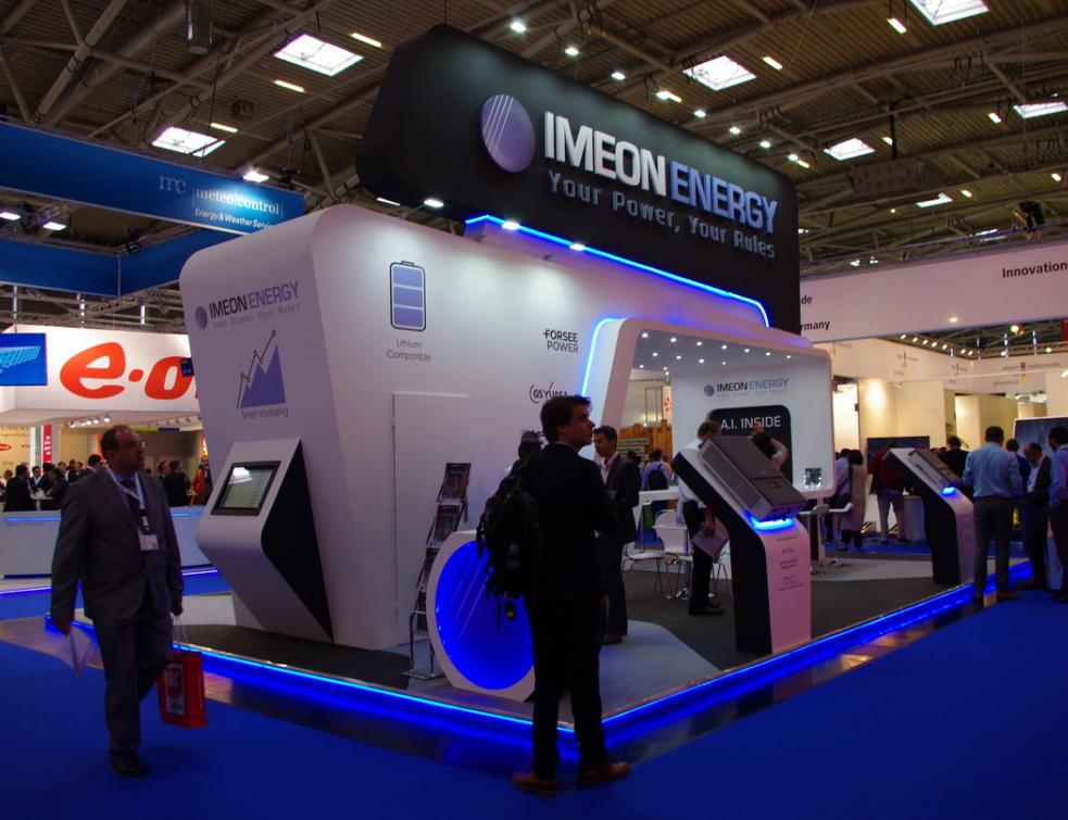 Le stand Imeon Energy au dernier salon Intersolar à Munich