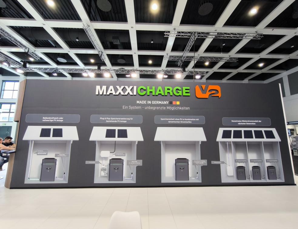 Les solutions de production photovoltaïque et de stockage d'électricité de l'allemand Maxxicharge au salkon IFA à Berlin