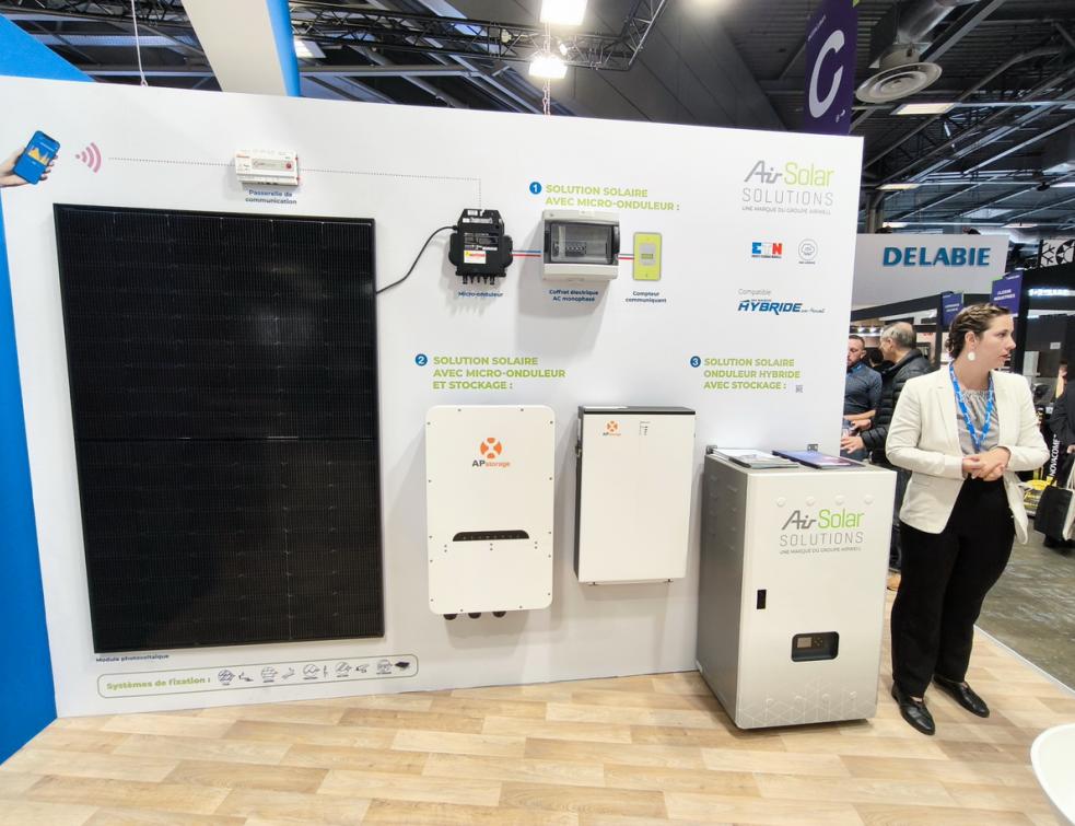 La nouvelle offre solaire photovoltaïque et stockage électrique d'Airwell présentée à Interclima