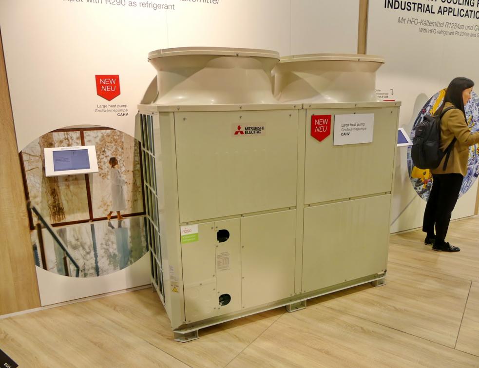 Mitsubishi Electric expose à Chillventa 2023 de nouvelles gammes de pompes à chaleur de plus de 100 kW au R290