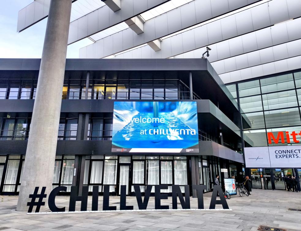 L'entrée du salon Chillventa 2024 à Nuremberg