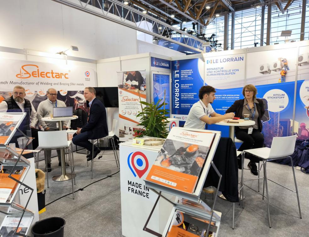 Le stand partagé entre Selectarc et Le Lorrain au salon Chillventa 2024