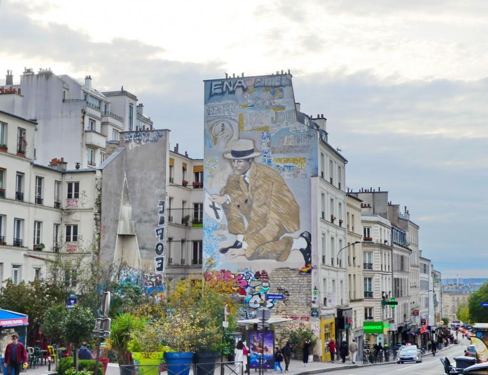 Les immeubles collectifs de la rue de Belleville à Paris