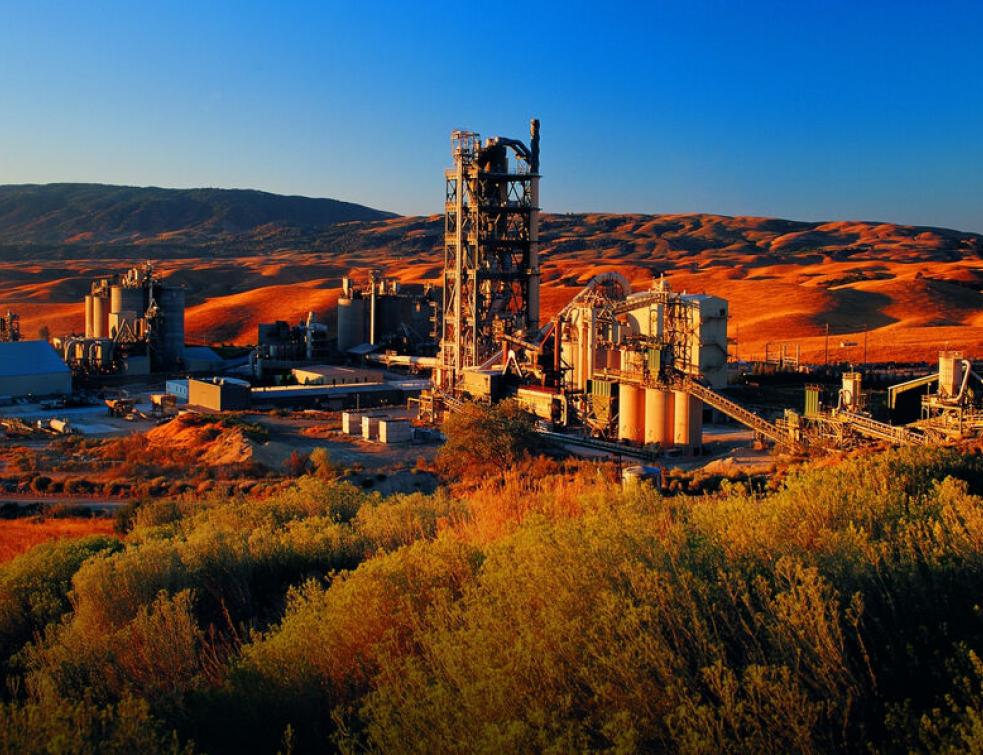 La cimenterie National Cement Company (Vicat) de Lebec en Californie. © Vicat