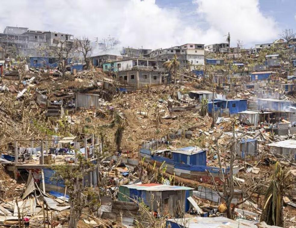 Mayotte après le passage du cyclone Chido. © Patrick Meinhardt / AFP