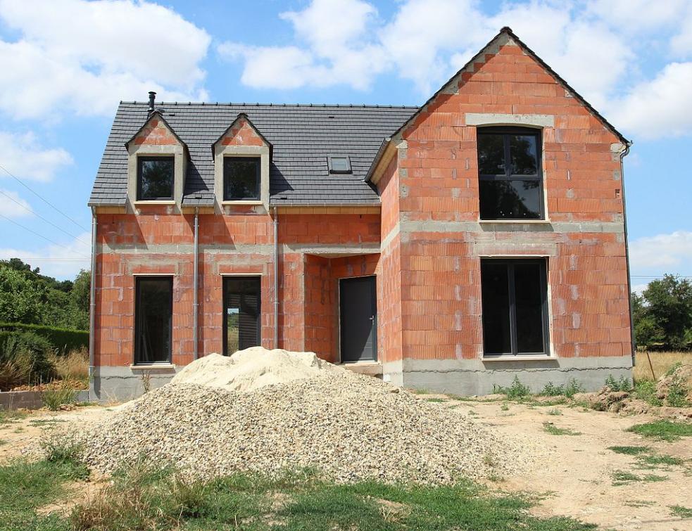 Une maison en construction à Guignecourt. ©