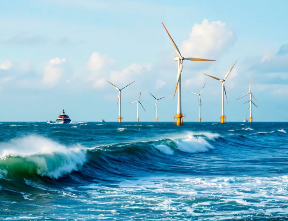 Au Havre, l'usine d'éoliennes en mer produira des machines plus puissantes pour concurrencer la Chine. © Freepik