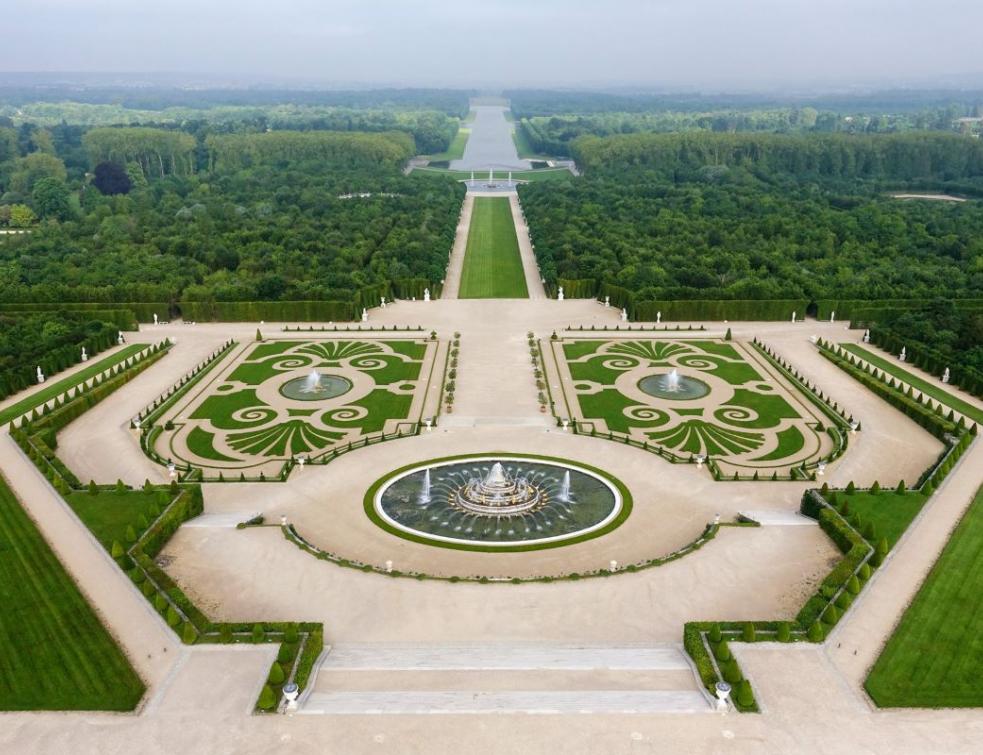 Les jardins du château de Versailles. © EPV / Thomas Garnier - Skydrone