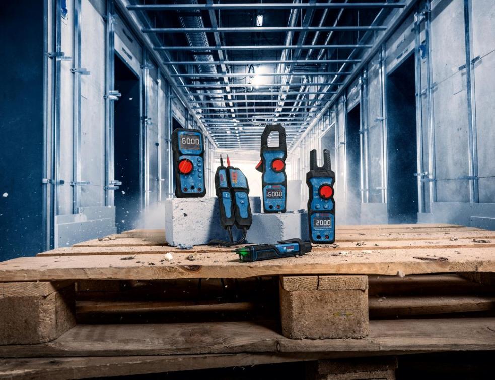 Les nouveaux instruments de mesure Bosch Professional pour électriciens. © Bosch