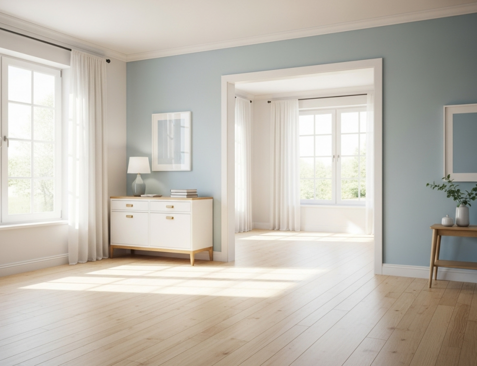 Vue sur intérieur maison