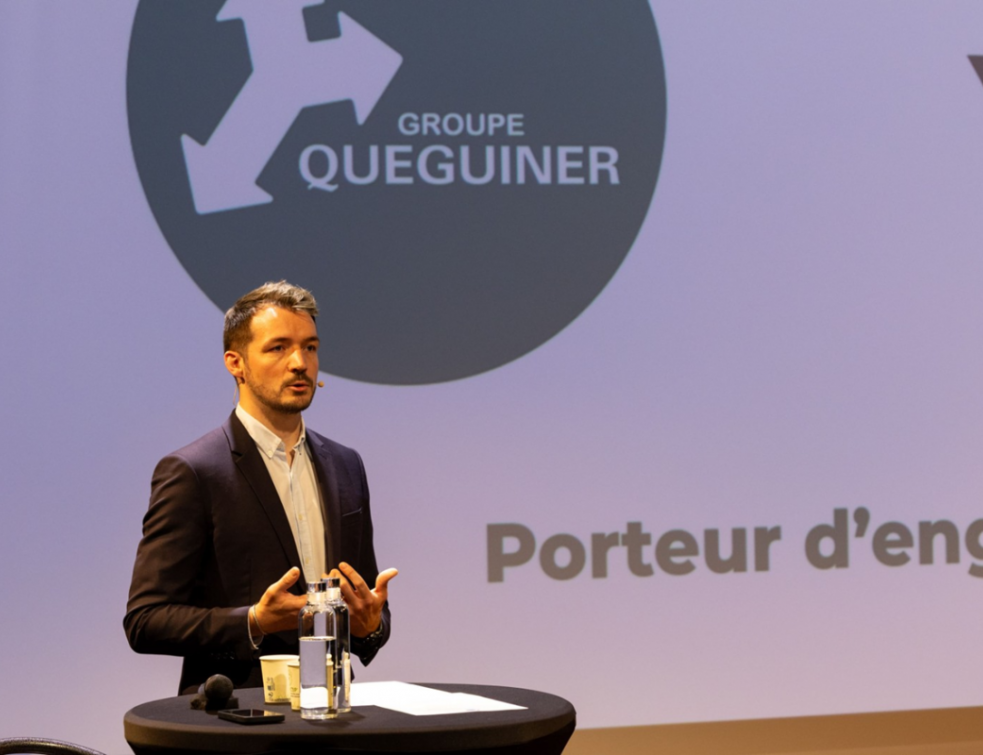 Clément Quéguiner - Président du Groupe Quéguiner - conférence de presse Vision28. © Groupe Quéguiner