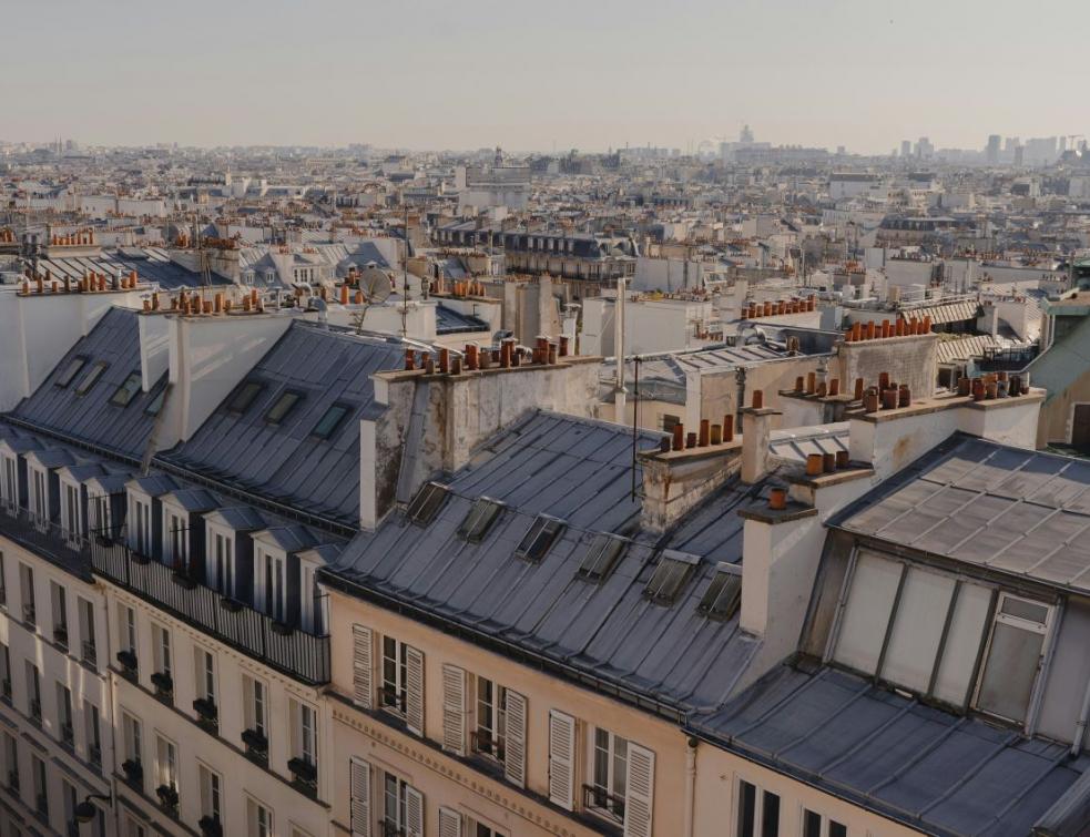 Les célèbres toits en zinc parisiens. © Florence Pernet