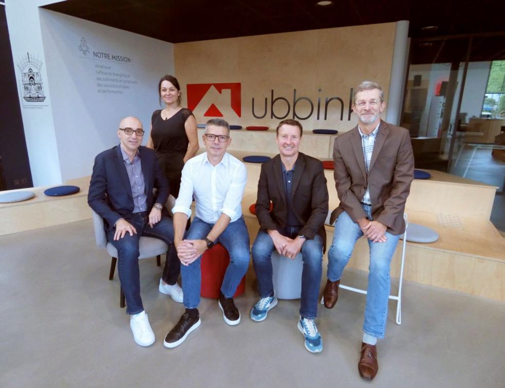 De gauche à droite : Jérôme Boin, Nathalie Souchet, Pierre-Henry Chaillou, Jérôme Guimard et Jean-Philippe Bidot. © Ubbink