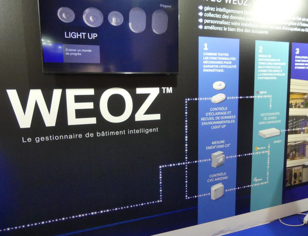 WEOZ, le nouveau système d'exploitation des bâtiments présenté par Legrand au salon IBS 2025 Porte de Versailles à Paris