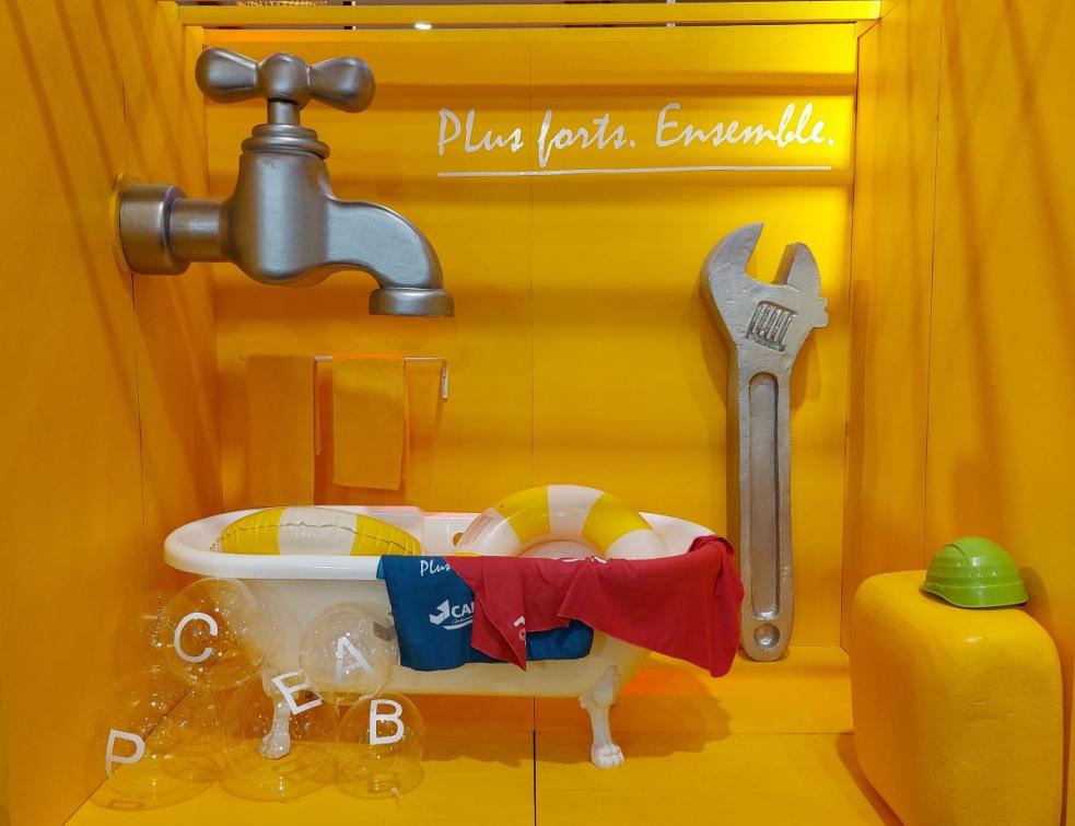 Le stand de la CAPEB au salon Artibat. © Laure Pophillat