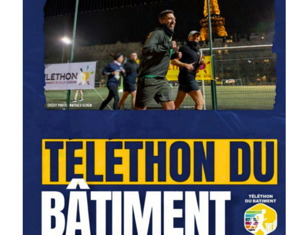 Qualibat s’engage avec le Téléthon du Bâtiment. ©