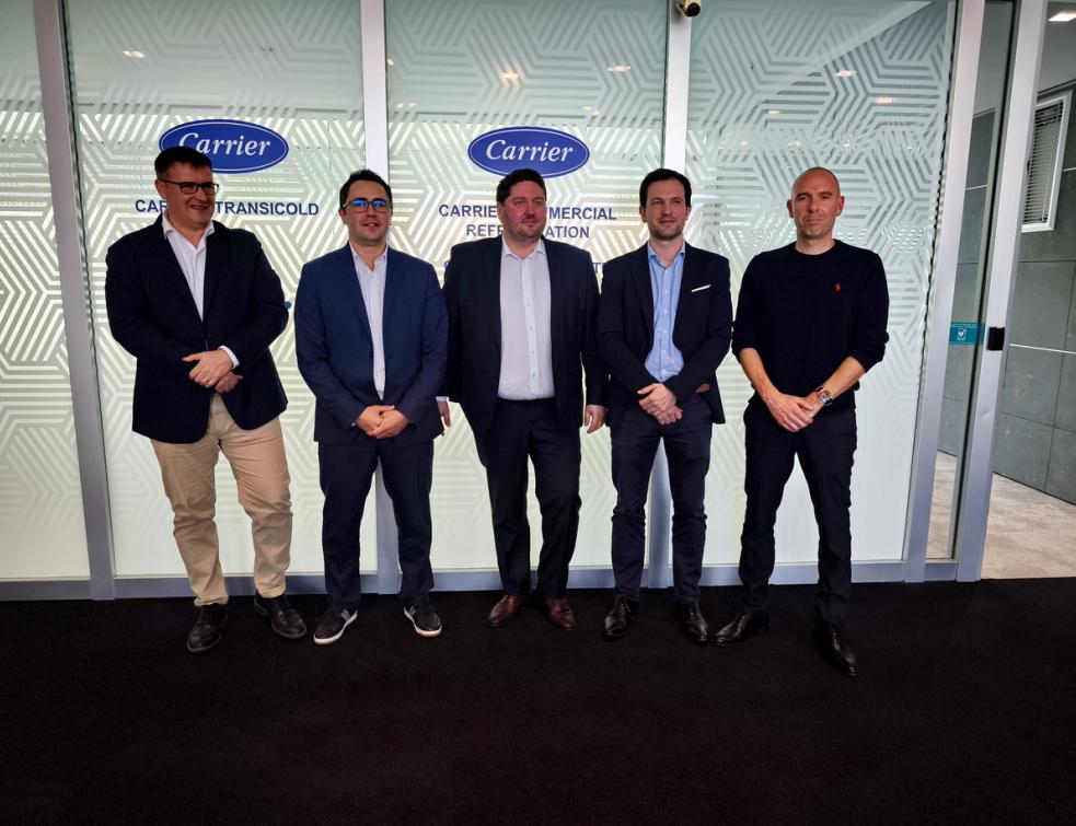 La nouvelle équipe dirigeante du groupe Carrier en France pour les marques Viessmann et Carrier. © PP