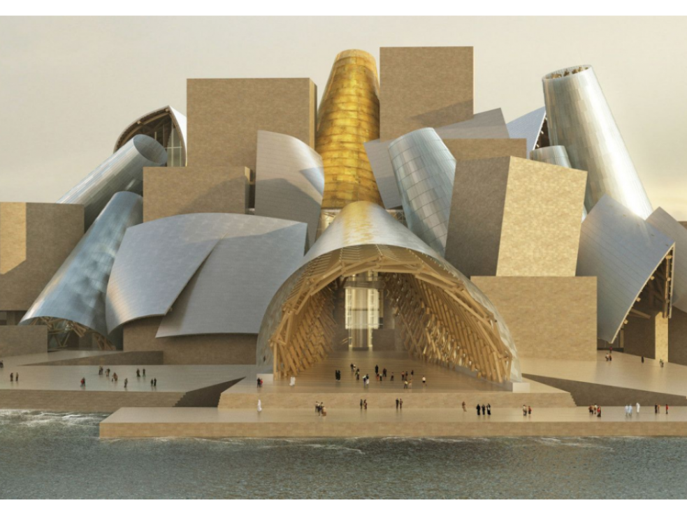 Le musée Guggenheim d’Abou Dhabi. © Photo courtesy TDIC and Gehry Partners, LLP.