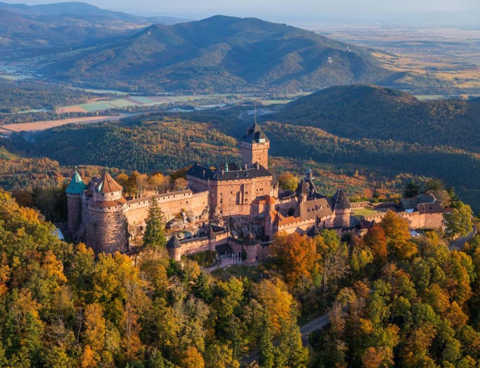 Transformation du Bastion de l’Étoile du château du Haut-Kœnigsbourg à Orschwiller (67). © Tristan Vuano