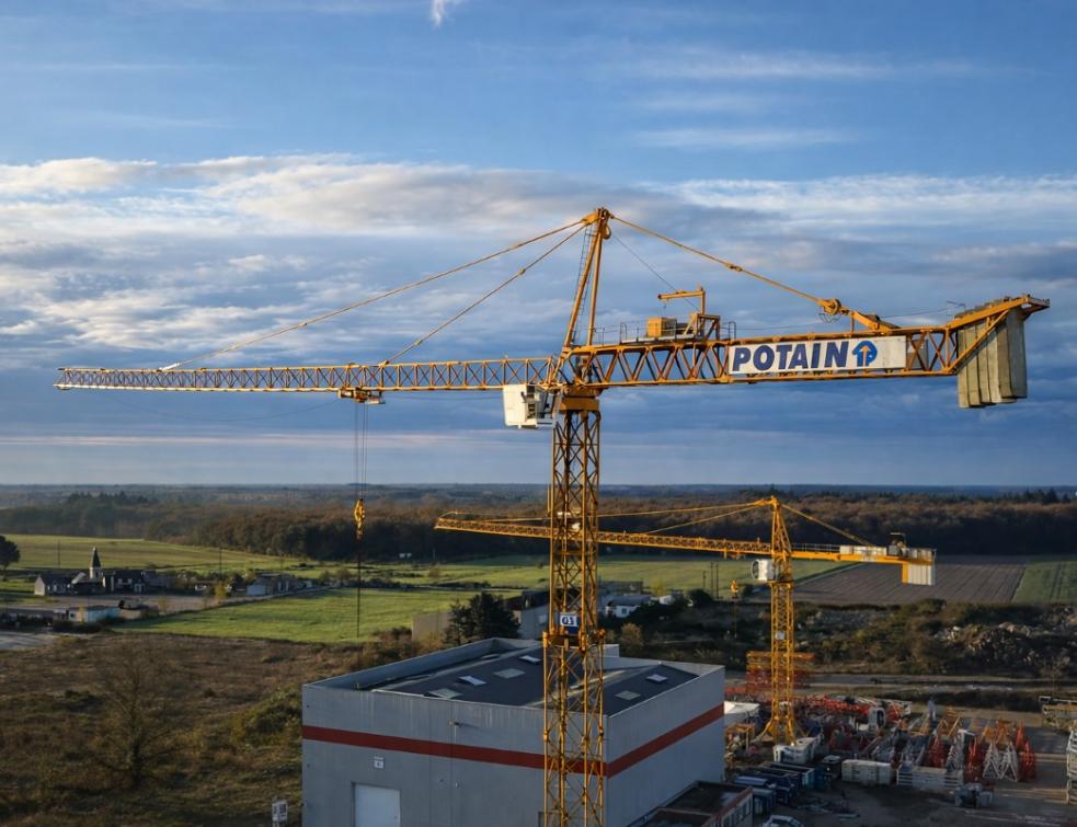 La technologie Charlie Solutions pour optimiser le suivi des grues à tour POTAIN. © Charlie Solutions