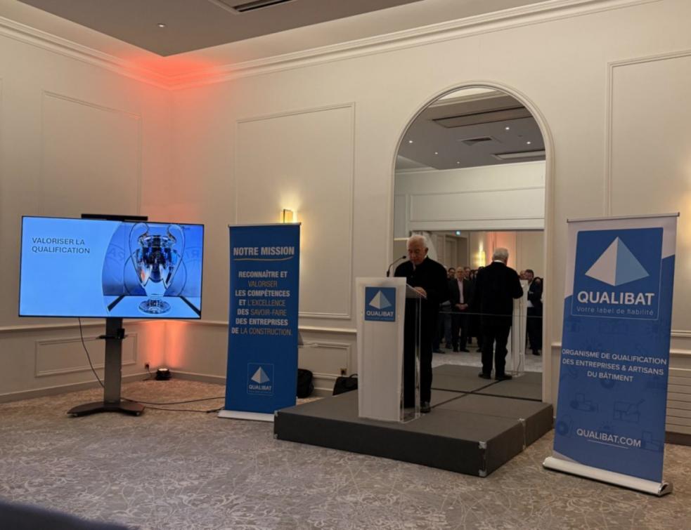 QUALIBAT confirme son rôle central dans le bâtiment. Ici, Le Président Gérard Sénior - PDT Qualibat. © QUALIBAT