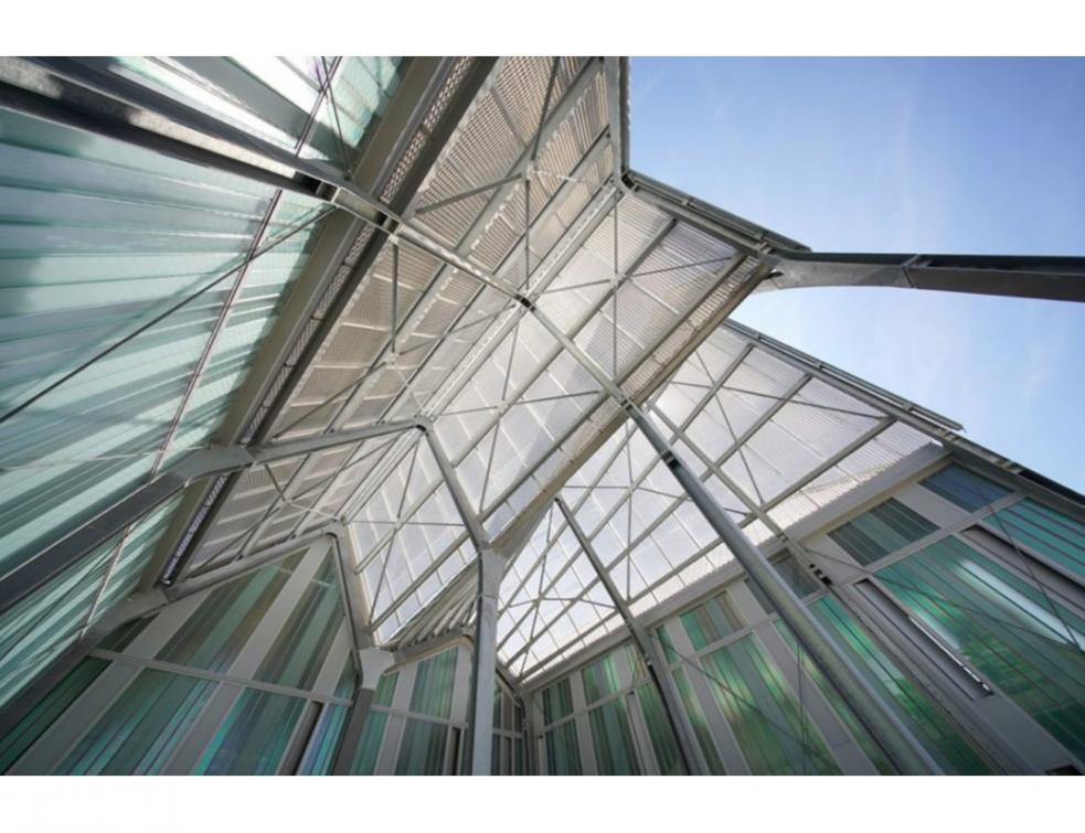 Charpente métallique su SMR T9 à Orly. © Image Contemporaine