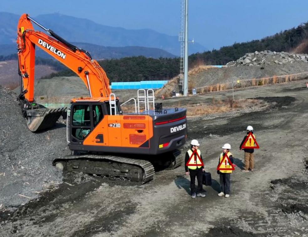 Develon dote ses pelles Series 9 de technologies de sécurité intelligentes. © Develon