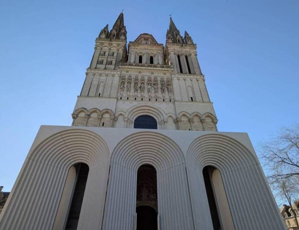 Cathédrale d’Angers : nouvelle galerie inaugurée. © Ouest-France