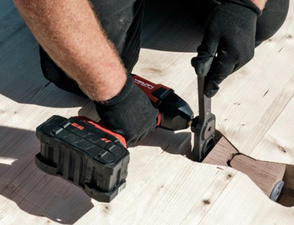 Hilti lance un connecteur CLT nouvelle génération. © Hilti