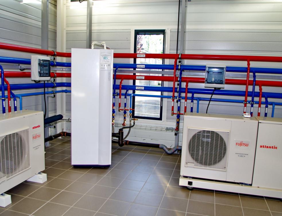 Le laboratoire d'essai des pompes à chaleur air/eau d'Atlantic. © PP