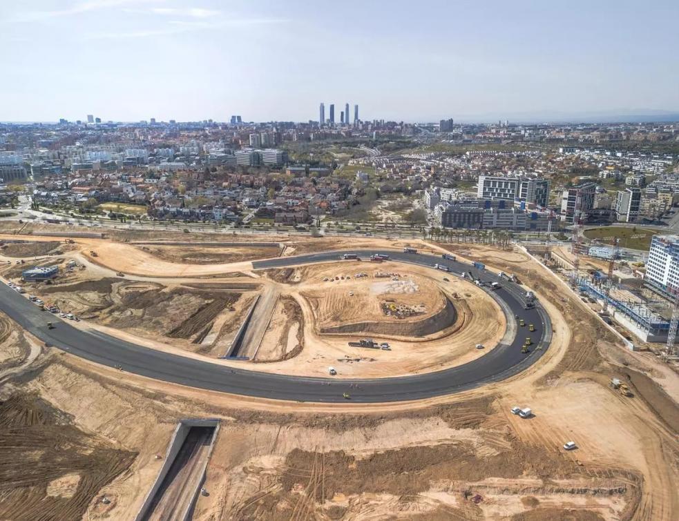 Madring : le futur circuit F1 de Madrid se dévoile. © Eiffage Construcción
