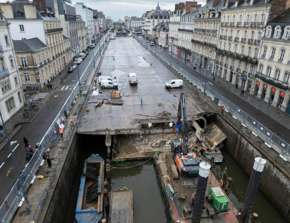 Rennes rend la Vilaine plus belle : le fleuve réapparaît après 60 ans sous le béton. © David Ademas / Ouest France