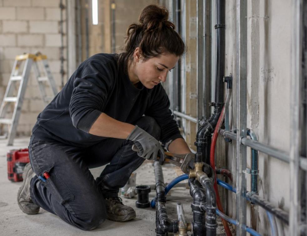 Femmes dans le BTP : pourquoi le sexisme persiste sur les chantiers. © Laure Pophillat / IA