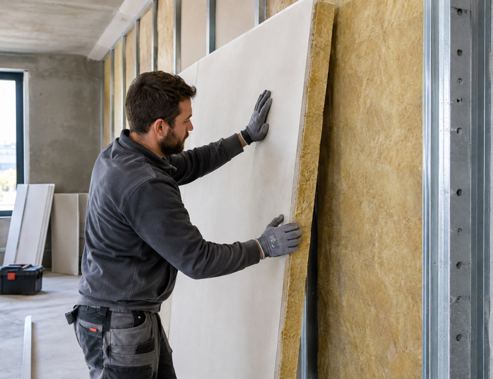 DTU 25.42 - Ouvrages de doublage et habillage en complexes et sandwiches. © IA / Laure Pophillat
