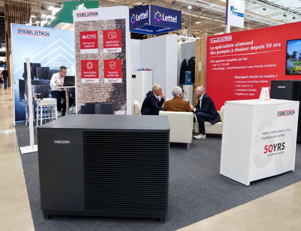 Une pompe à chaleur Stiebel Eltron au salon Interclima