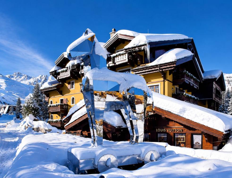 Immobilier alpin : les Alpes françaises avant les JO 2030. © IA / Laure Pophillat